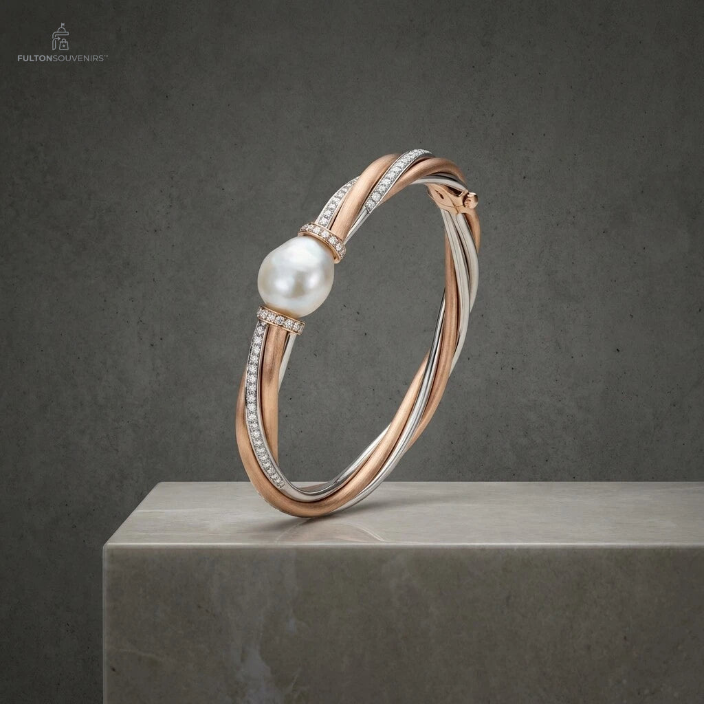 FultonSouvenirs™ Aurora Pearl Harmony Gift Bracelet